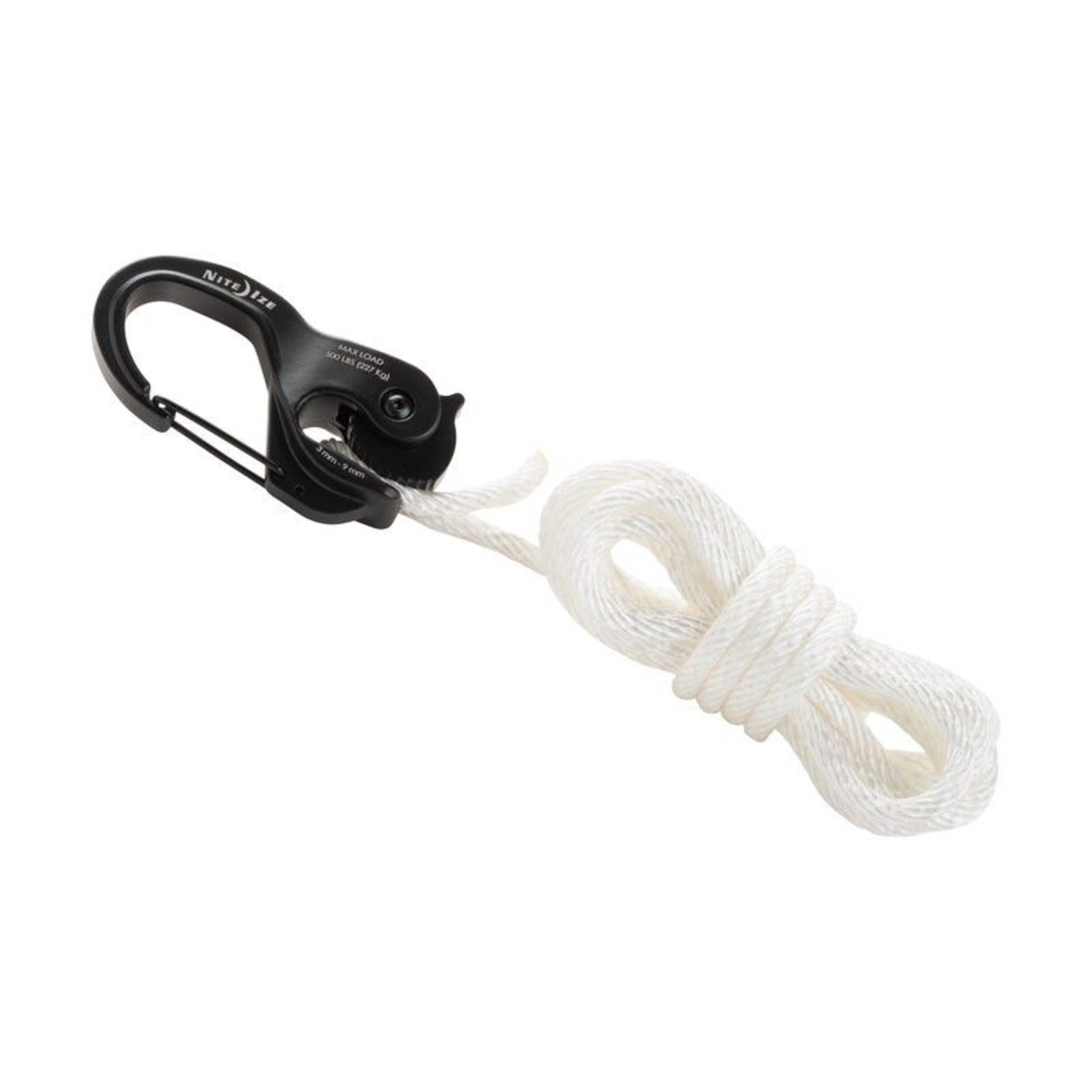 Nite Ize CamJam® XT™ Aluminum Cord/Rope Tightener with 10-ft Rope, Large Overhead_Flat