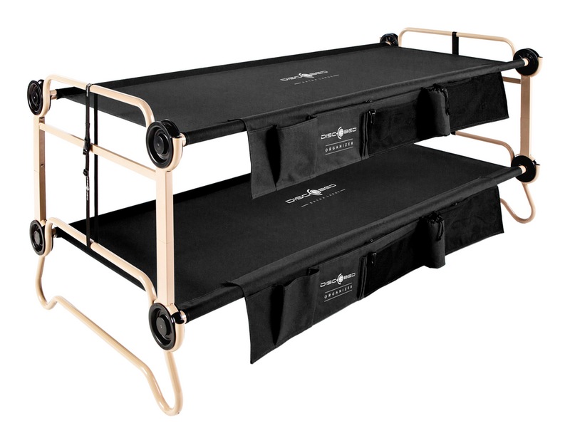 DiscOBed CamOBunk ExtraLarge Benchable Bunked Double Camping Cot