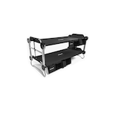 Disc-O-Bed Kid-O-Bunk Benchable Bunked Double Camping Cot Beds w/ Organizers & Carry Bags Front_Three_Fourths_Angled_Right