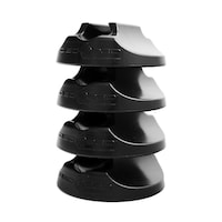 Disc-O-Bed Non-Slip Rubber Foot Pad Set For Round Frame Disc-O-Bed Camping Cot Beds, 4-Pk Front_Three_Fourths_Angled_Left