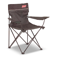 Coleman Extra Large Quad Folding Camping Chair with Cup Holder & Carry Bag, Assorted Colours Front_Three_Fourths_Angled_Right