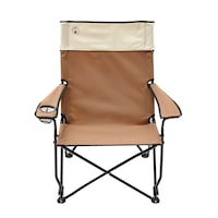 Coleman Steel Sling Oversize Folding Camping Chair with Cup Holder & Carry Bag