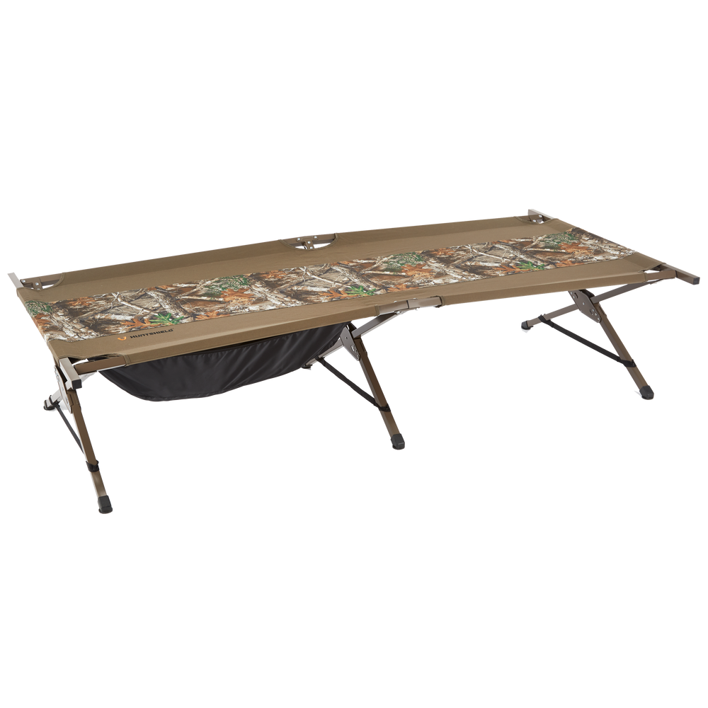 Huntshield Camouflage Folding Portable Camping Cot Bed w/ Carry Bag,  Supports 300 Lbs | Canadian Tire