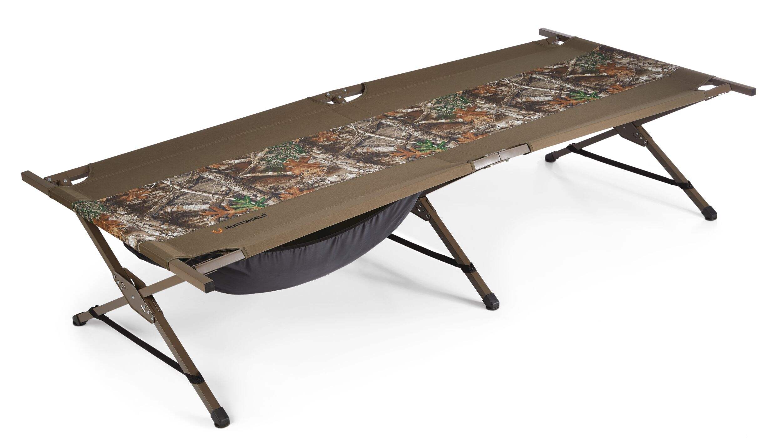 Yukon Gear Camouflage Folding Portable Camping Cot Bed with Carry Bag, Supports 300-lb Front_Angled_Left