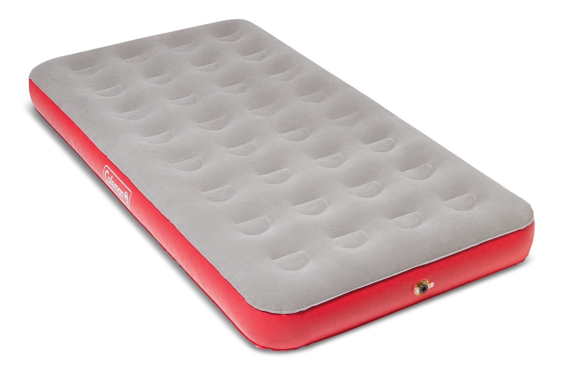 Coleman QuickBed Single High Inflatable Air Mattress Airbed with 4D Air Pump Twin Grey