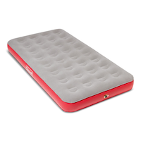 Coleman QuickBed Single High Inflatable Air Mattress/Airbed with 4D Air Pump, Twin, Grey Front_Three_Fourths_Angled_Right