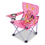 Disney Princess Kids' Folding Camp Chair with Cup Holder and Carry Bag Front_Three_Fourths_Angled_Left