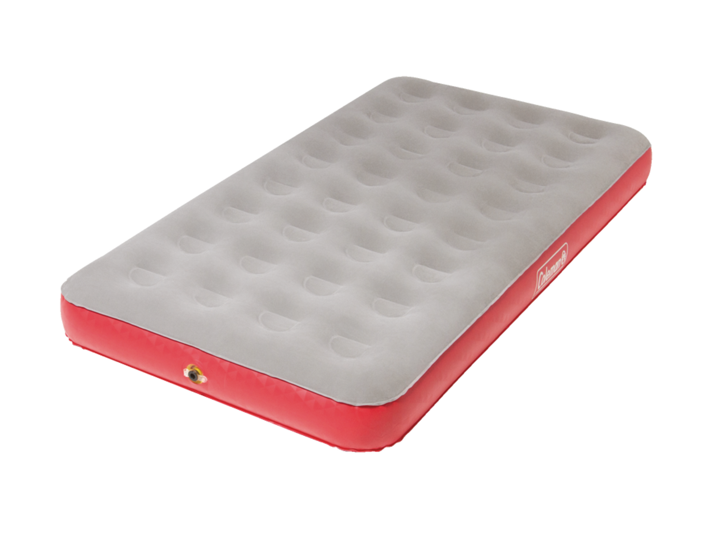Coleman QuickBed Single High Inflatable Air Mattress/Airbed, Twin, Grey Front_Three_Fourths_Angled_Left