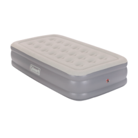 Coleman Twin Double-High Inflatable Air Mattress/Airbed w/ 120V AC Pump & Flocked Top