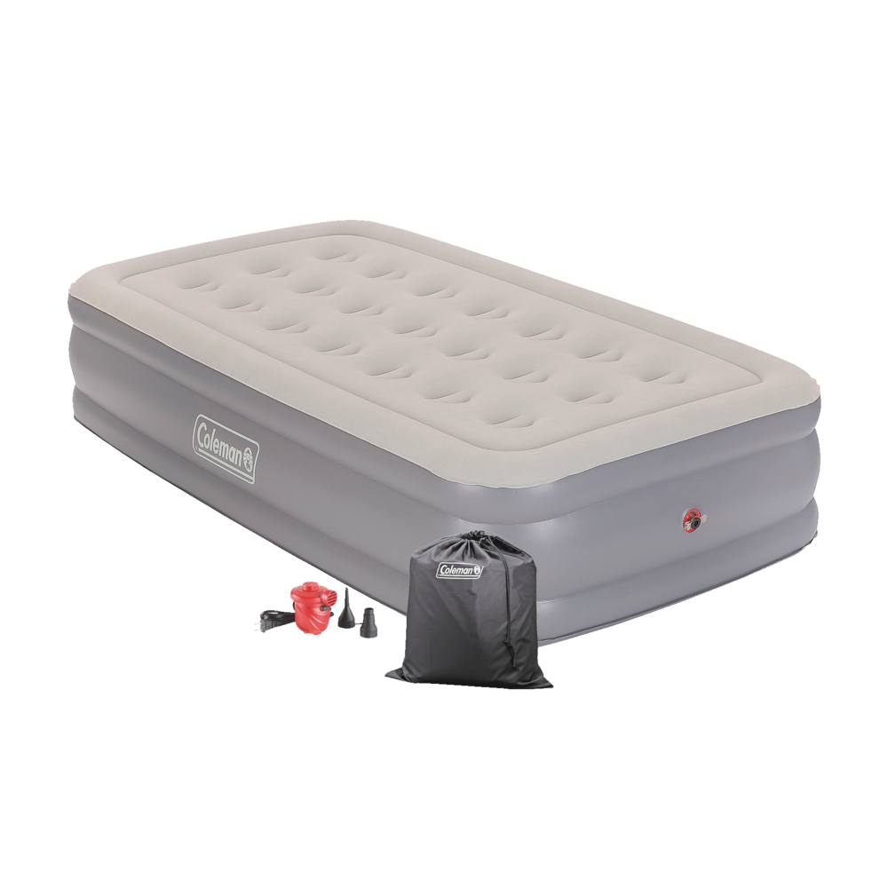 coleman double high air mattress twin