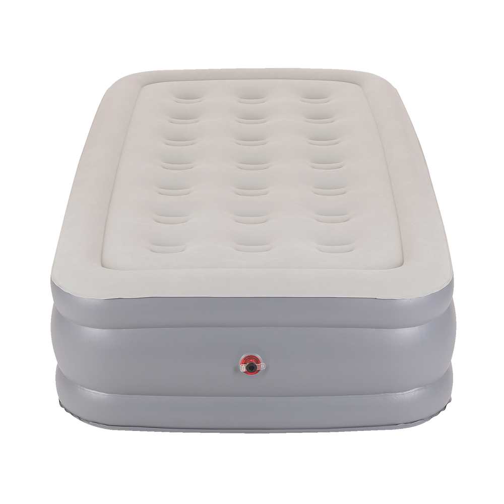 Coleman Twin DoubleHigh Inflatable Air Mattress/Airbed w/ 120V AC Pump & Flocked Top Canadian