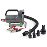 Pompe à air électrique Woods Blast HV avec pinces pour batterie pour très grands matelas pneumatiques Composite_or_Mixed