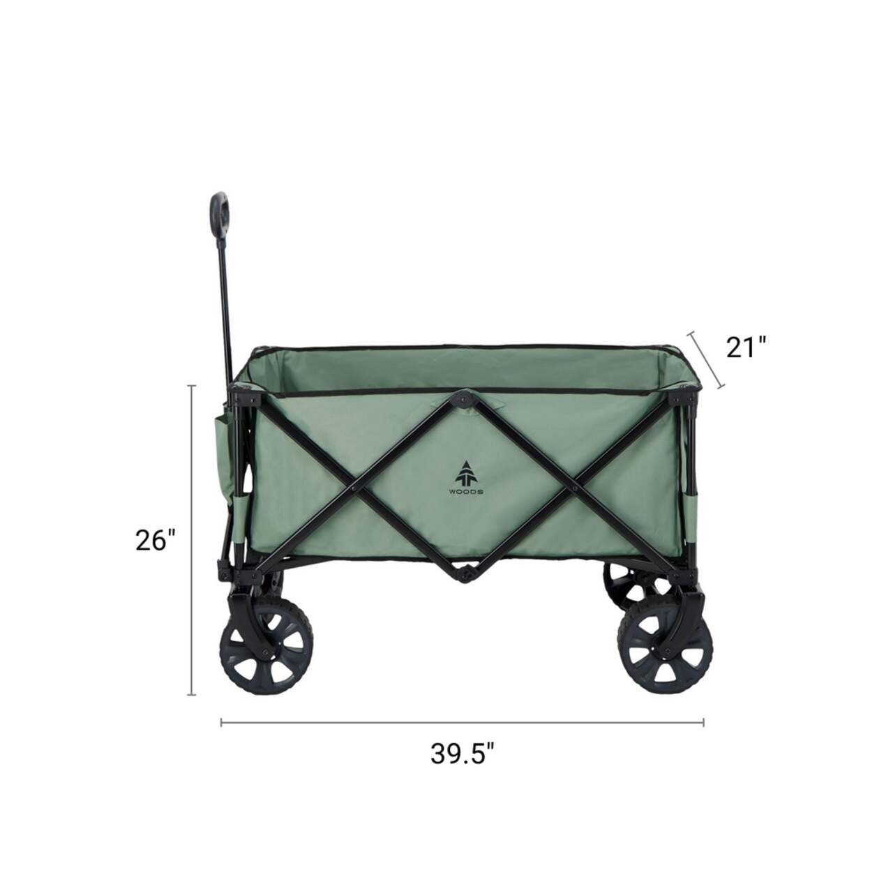 Woods folding hot sale camp wagon