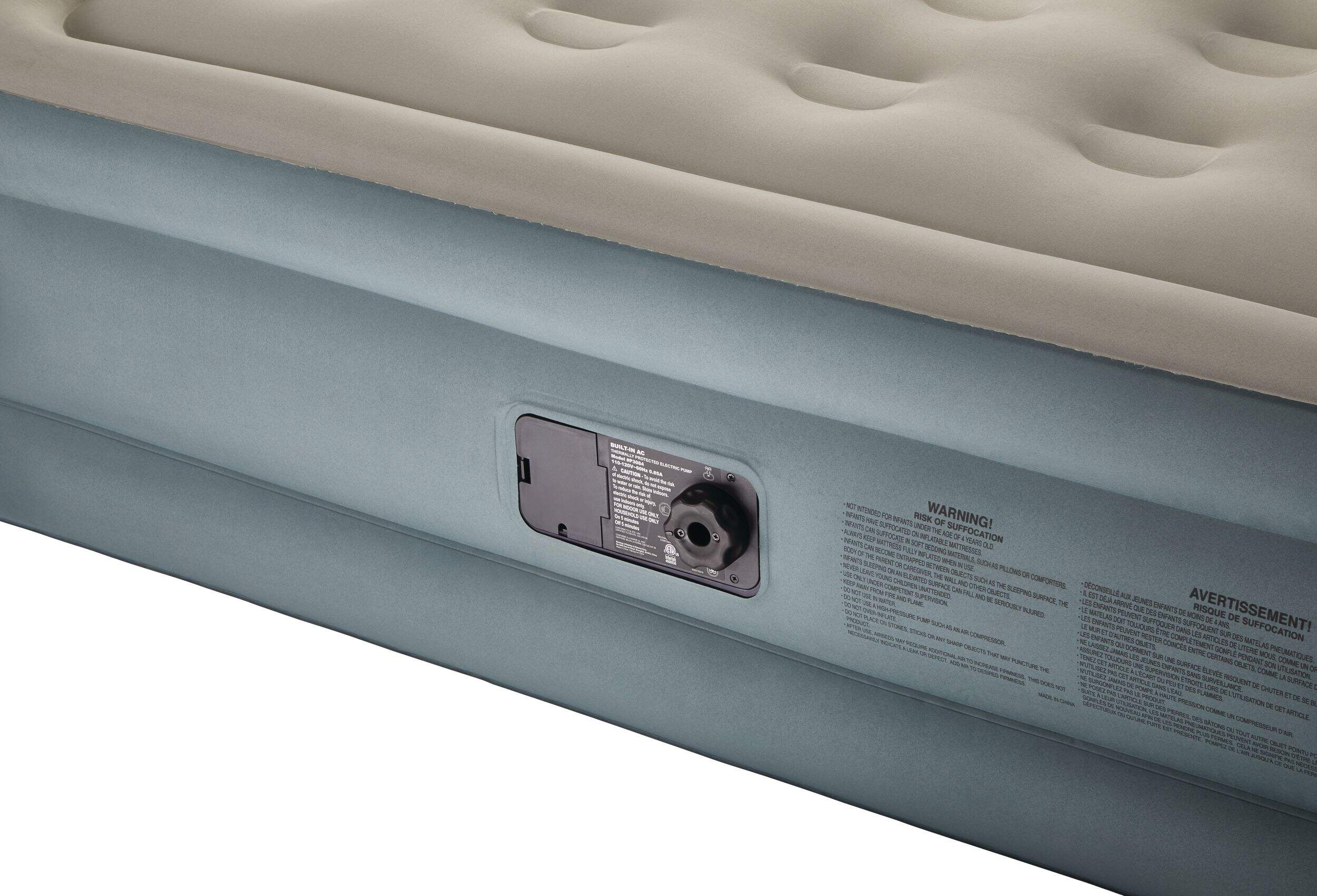 Woods Queen TrueSleep DoubleHigh Inflatable Air Mattress/Airbed w