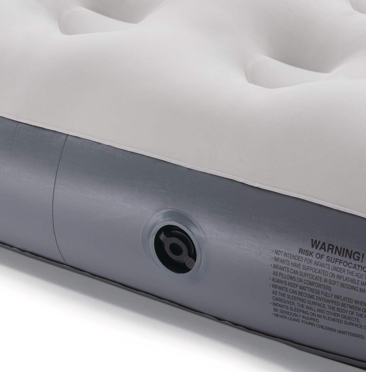 Woods Tritech™ Double-High Twin Air Mattress with Built-In 120V Pump