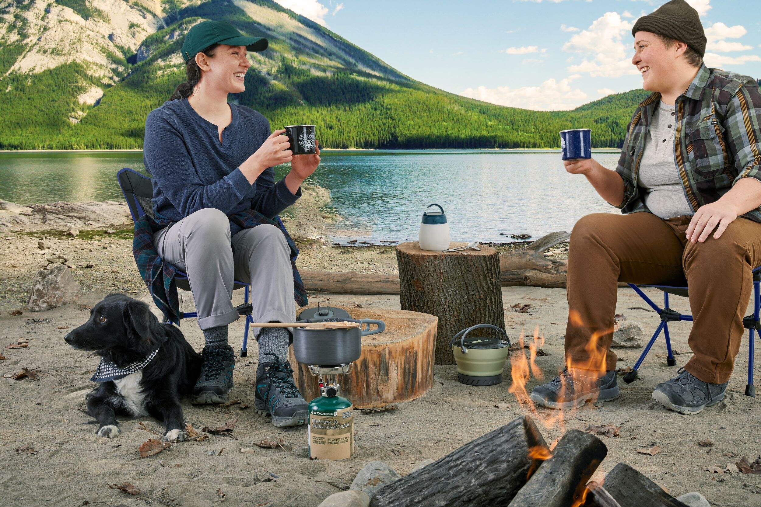 Woods™ Gibbous Solar/Rechargeable LED Camping Light/Lantern w/ USB Port