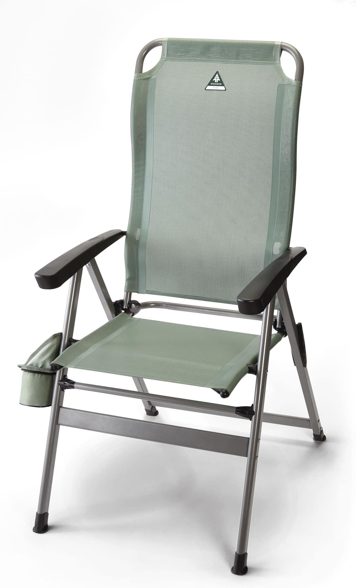 Woods Grandview Deluxe Mesh High Back Reclining & Folding Camping Chair,  Assorted