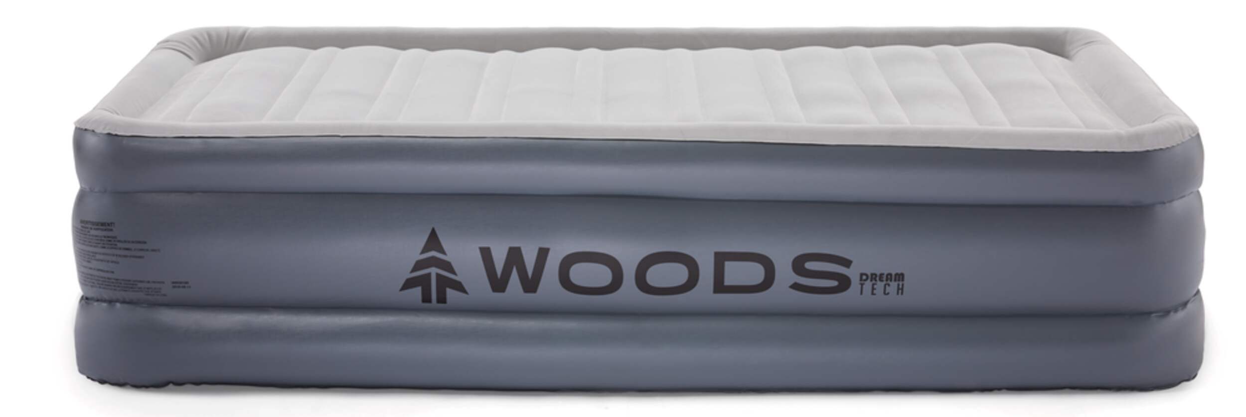 Matelas pneumatique double hauteur simple Woods DreamTech avec pompe