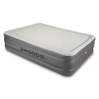 Woods™ Tritech™ Memory Foam Double-High Queen Air Mattress with Built-In 120V Pump