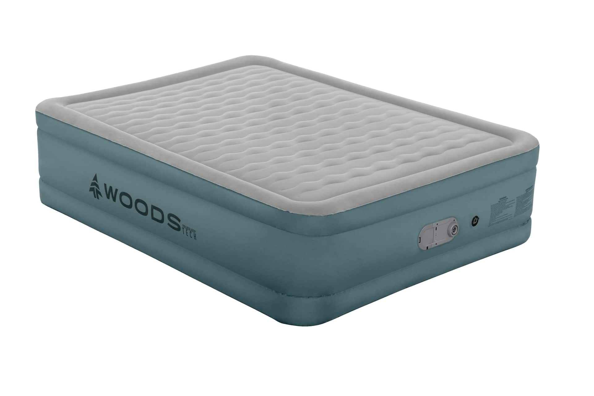 Woods Double High AlwayzAire Airbed with Built in Dual Pump Queen