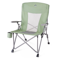 Woods™ Oversized Hard Arm Camping Chair with Cup Holder Front_Three_Fourths_Angled_Left