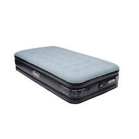 Coleman SupportRest Double-High Airbed, Air Mattress with Rechargeable Pump, Twin Front_Three_Fourths_Angled_Right