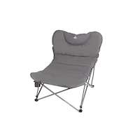 Woods™ Mammoth Folding Padded Camping Chair, Gun Metal Front_Angled_Left