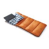 Sac de couchage isolé en coton Outbound avec sac de compression, 6 °C, enfants Front_Three_Fourths_Angled_Left