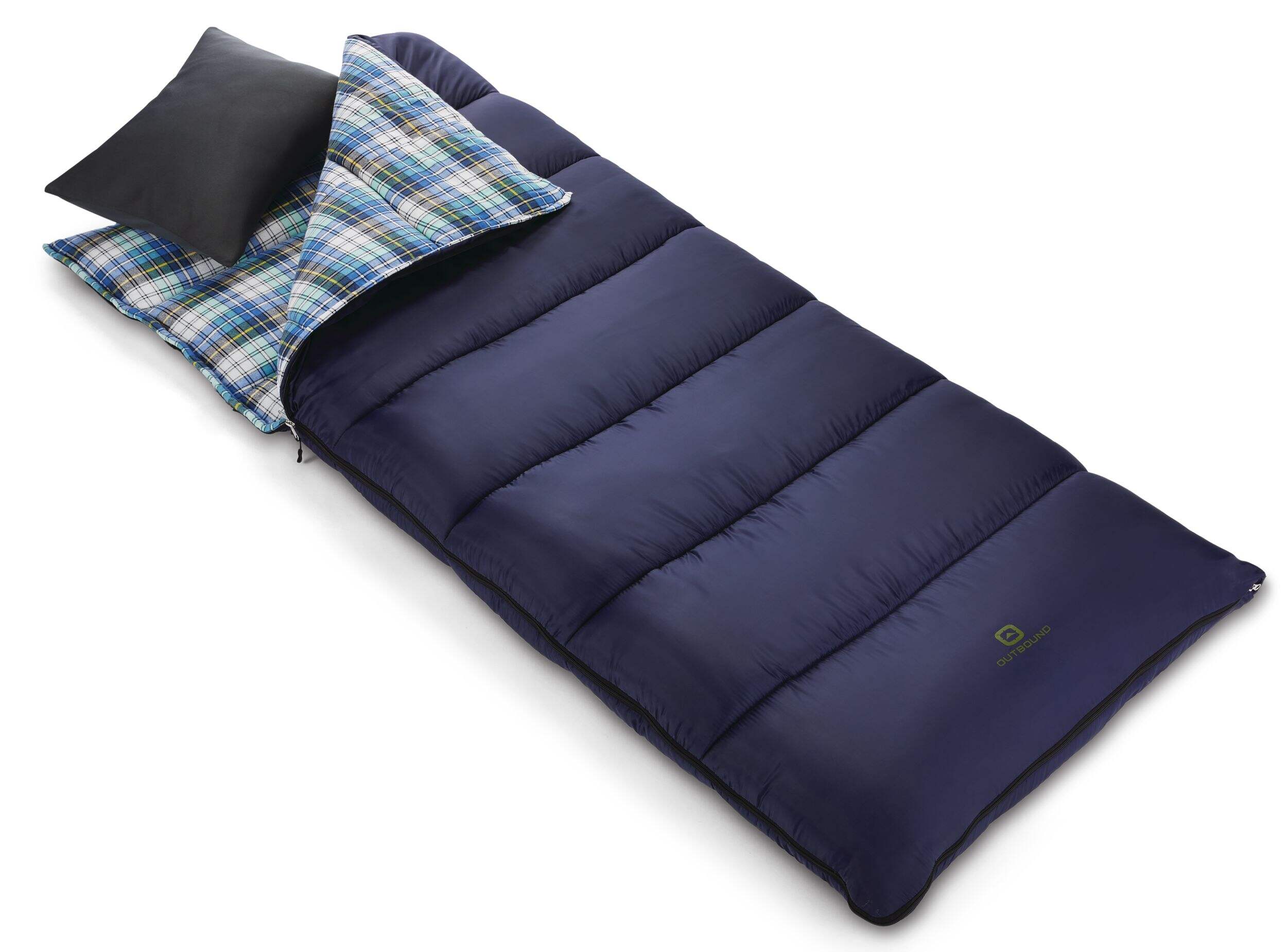 Outbound Camp Comfort Insulated Cold-Weather Sleeping Bag w/ Stuff Sack, -10°C Front_Three_Fourths_Angled_Right