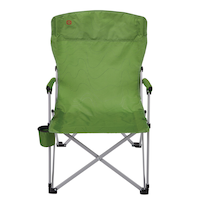 Outbound Lightweight Folding Camping Quad Chair with Solid Armrests & Swivel Cup Holder Front_Flat