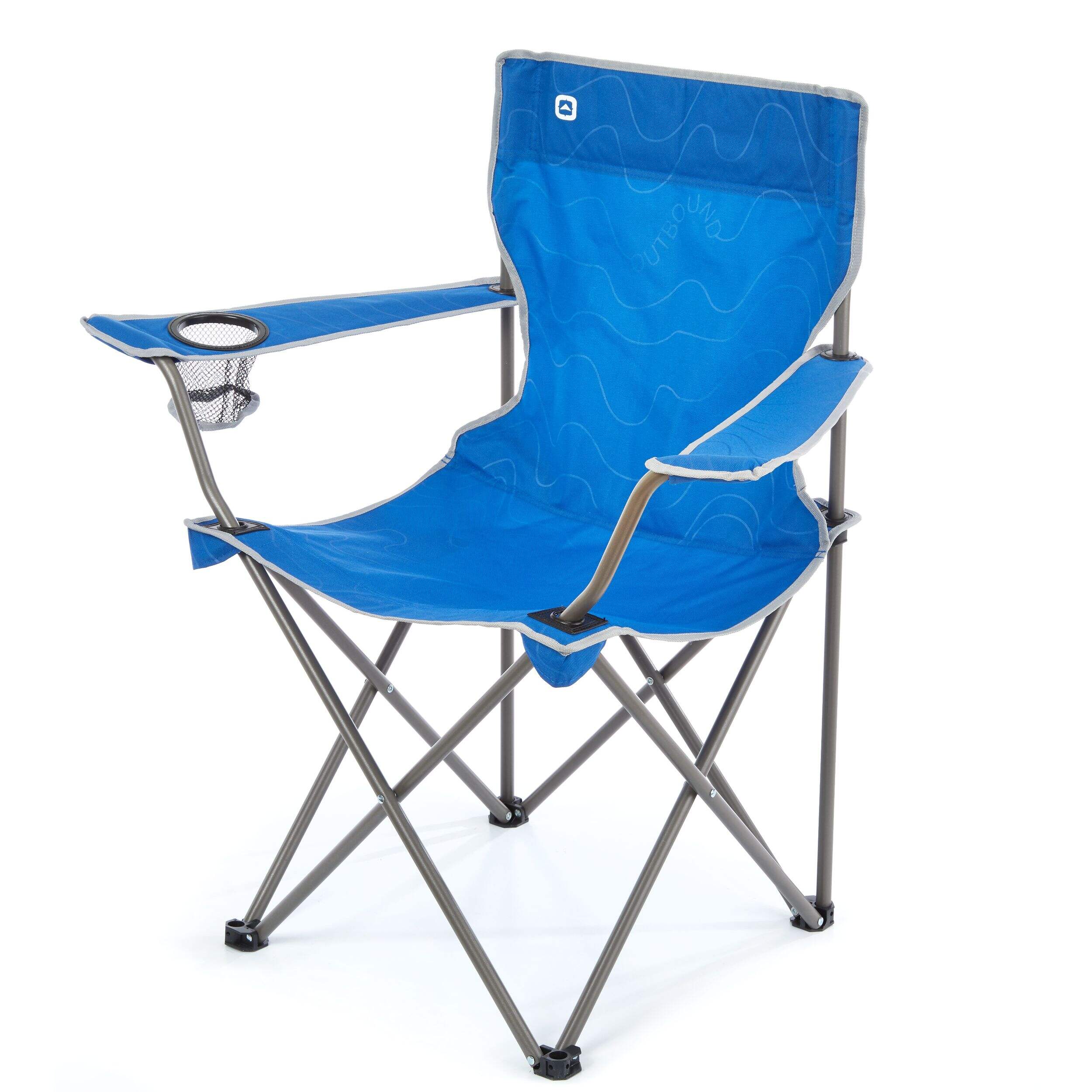 Outbound Deluxe Lightweight Folding Camping Quad Chair w/ Cup Holder ...