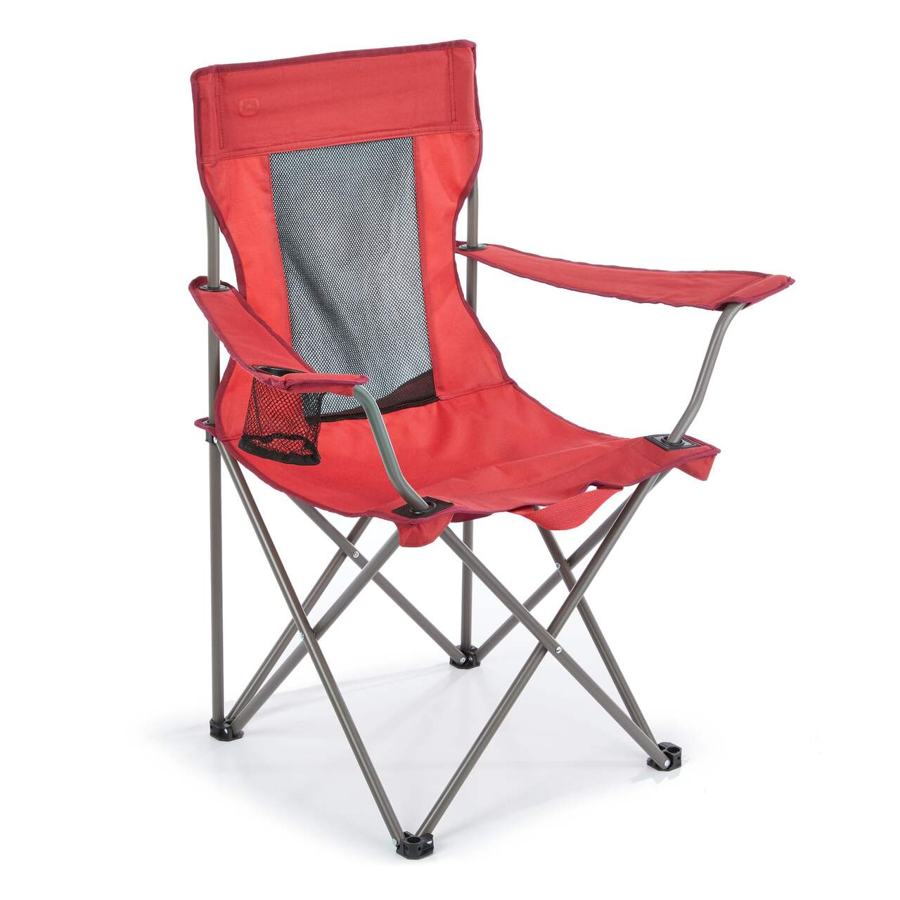 Chaise de camping pliante à dossier en filet Outbound avec porte-gobelet et  dispositif de sécurité, enfants, choix varié