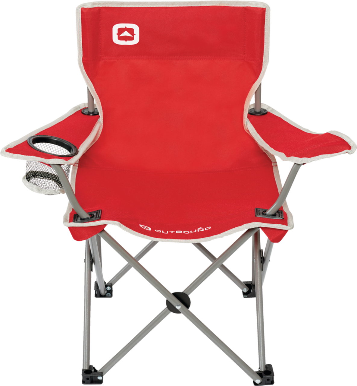 Outbound Kids' Mesh Back Folding Camping Quad Chair w/ Cup Holder & Child  Safety Lock, Assorted