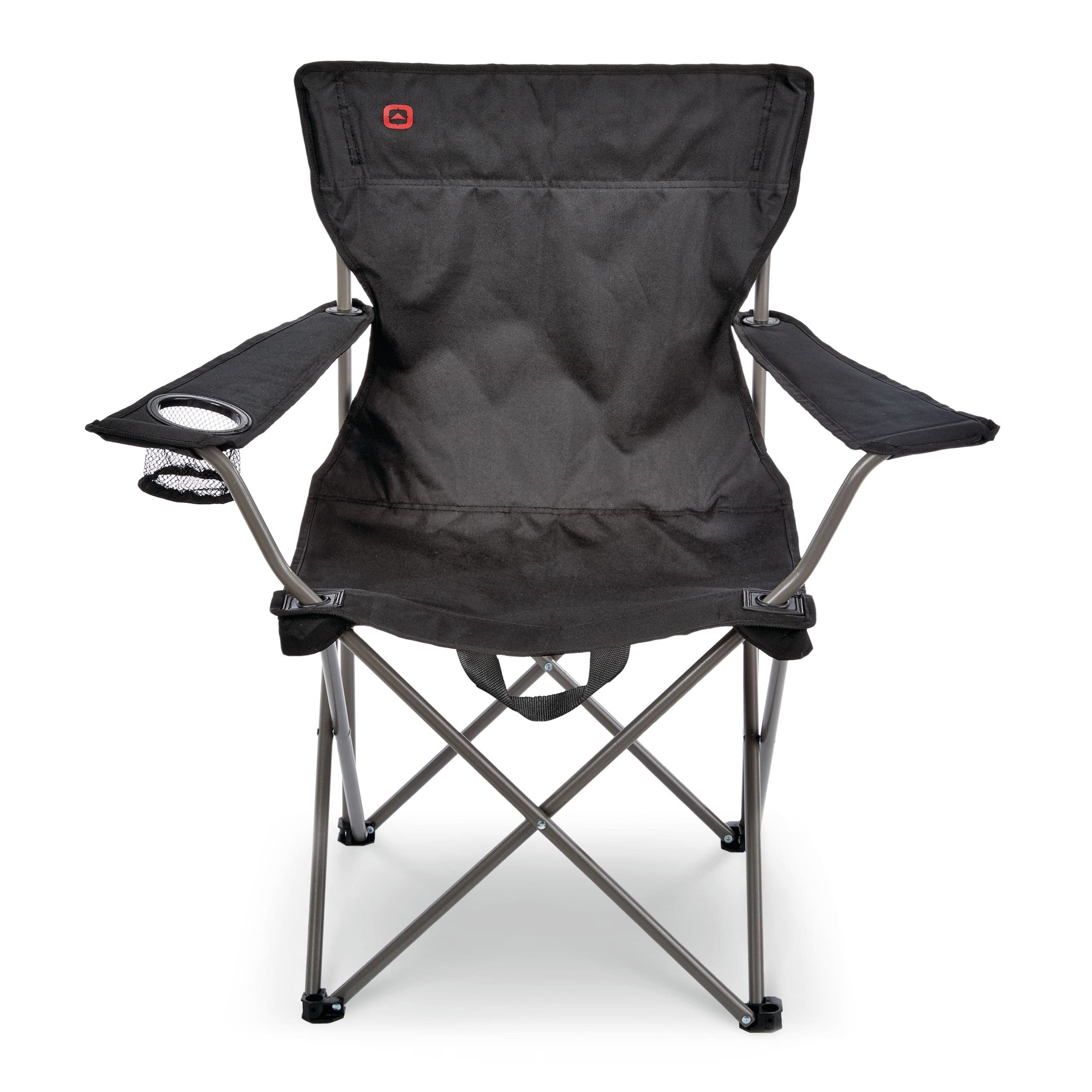 Outbound Wide Back Folding Camping Quad Chair w/ Cup Holder & Carry Strap,  Assorted