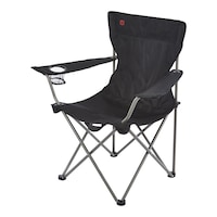 Outbound Wide Back Folding Camping Quad Chair w/ Cup Holder & Carry Strap, Assorted