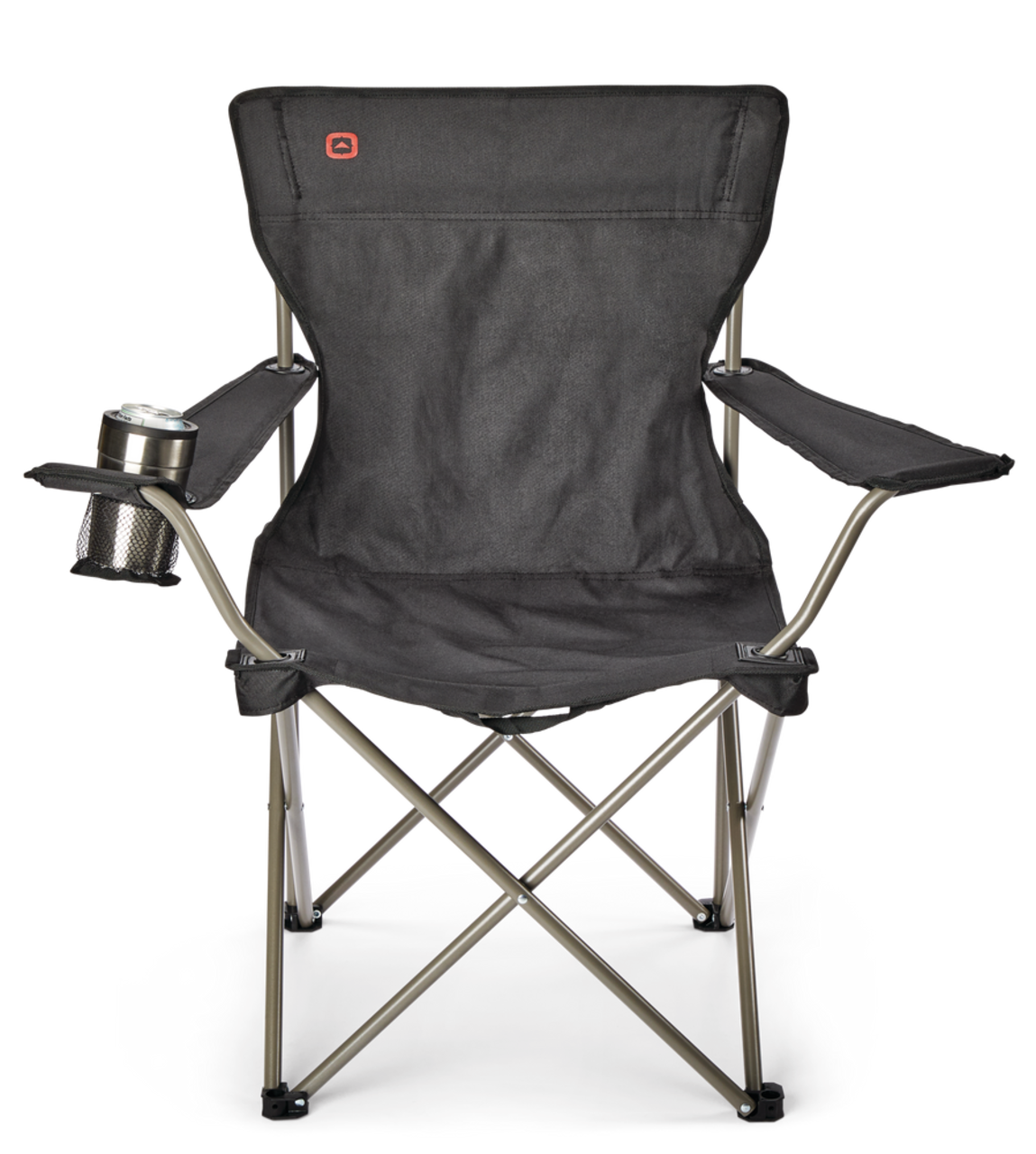 Outbound Wide Back Folding Camping Quad Chair w/ Cup Holder & Carry Strap,  Assorted