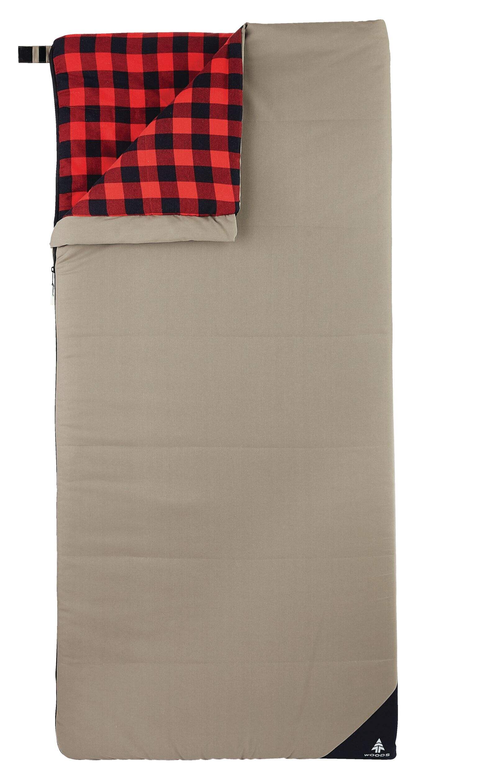Woods Heritage Canvas -10°C Cold Weather Sleeping Bag Front_Flat