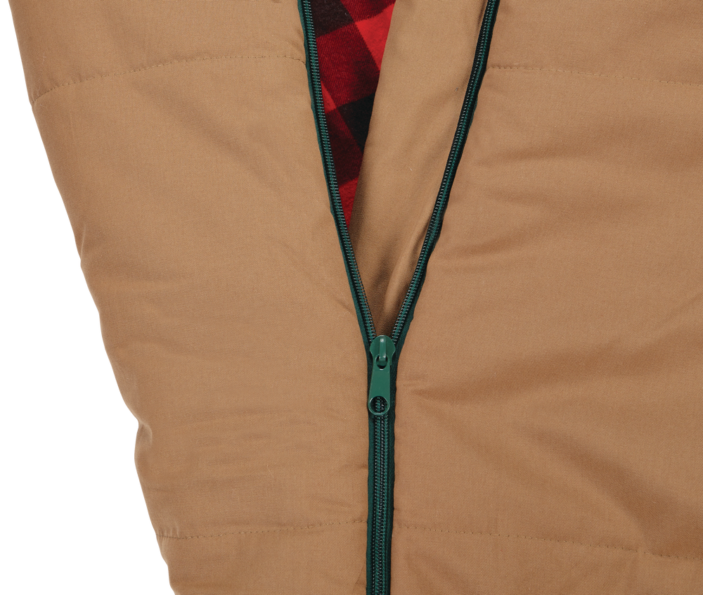 Woods Heritage Canvas Flannel Lined Insulated Cold Weather Sleeping Bag