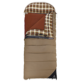 Woods™ Yukon 10 Insulated Cotton Canvas 5-in-1 Cold Weather Sleeping Bag with Flannel Lining & Duffel Bag, -45°C Front_Flat
