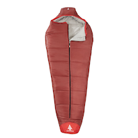 Woods Deluxe Barrel Insulated Sleeping Bag w/ Pillow & Compression Sack, -5°C