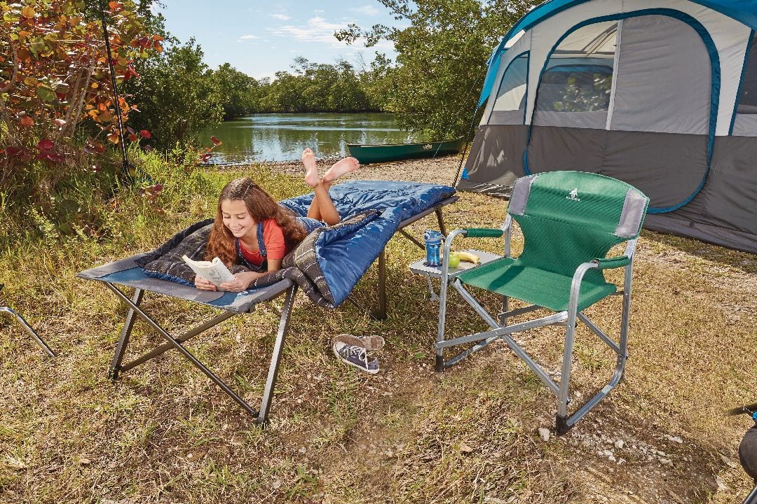 Woods Prospector Portable Folding Camping Chair w Side Table