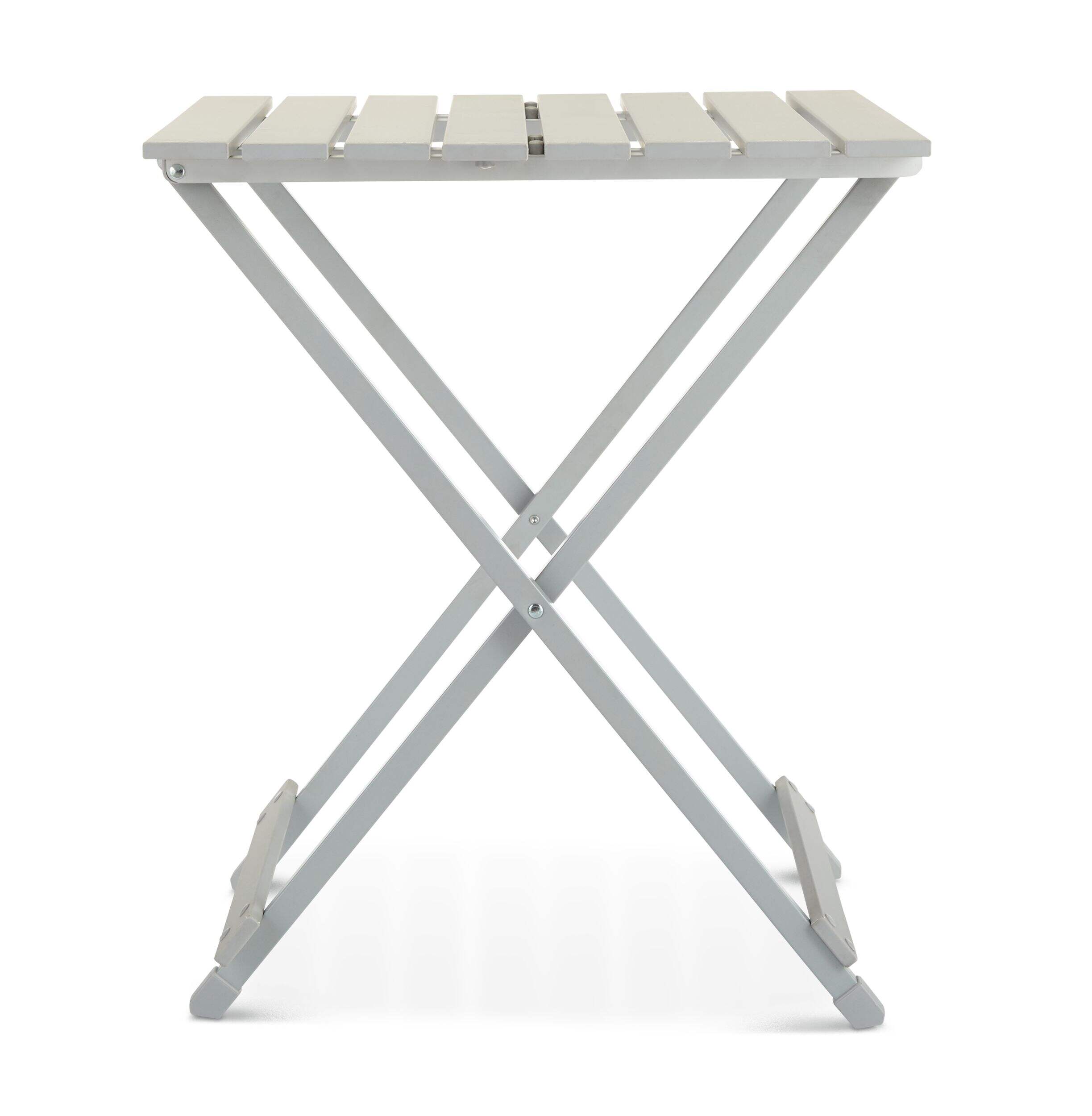 Woods Larkspur Portable Folding Lightweight Aluminium & Steel Camping Table Front_Elevated