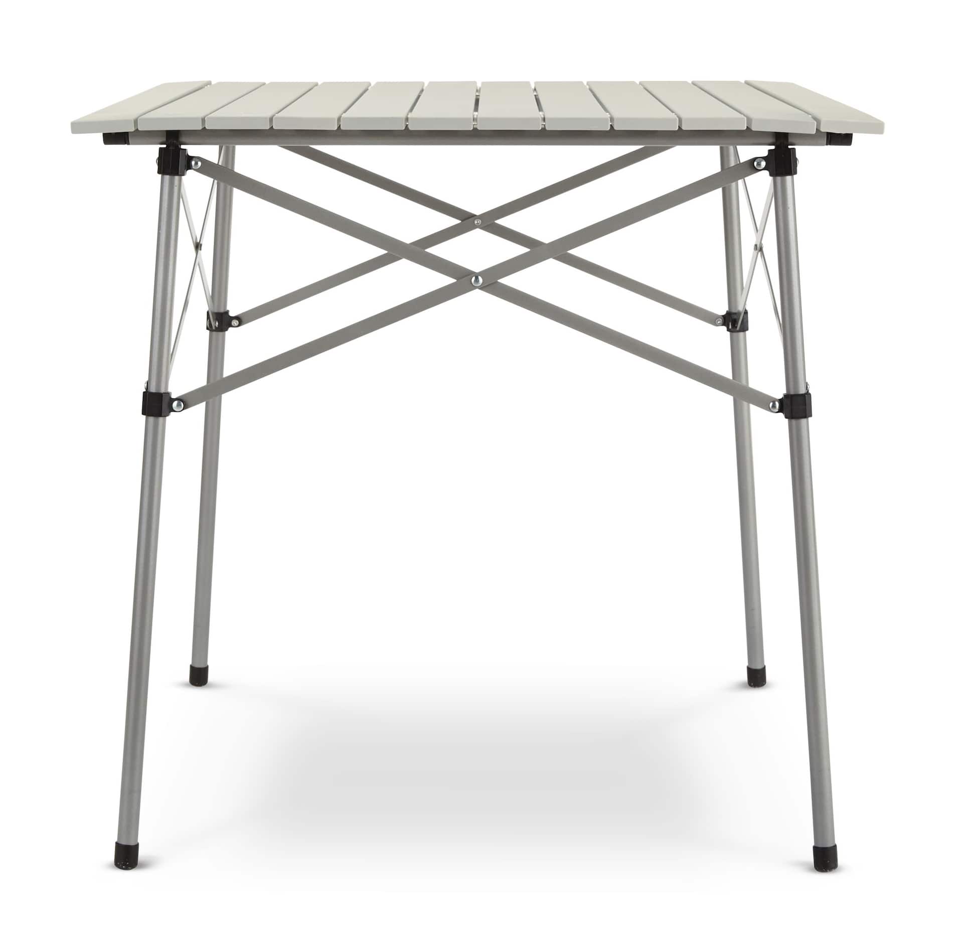 Table de camping d'appoint pliable en aluminium