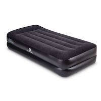 Outbound Twin Double-High Inflatable Air Mattress with Built-In Pump & Pillow Front_Three_Fourths_Angled_Right