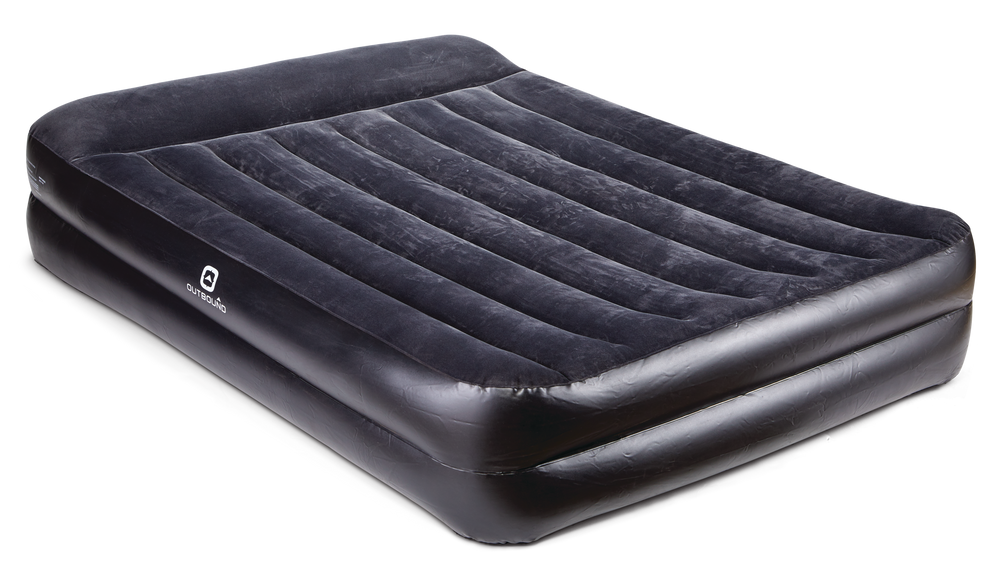 outbound double high queen air mattress with pump