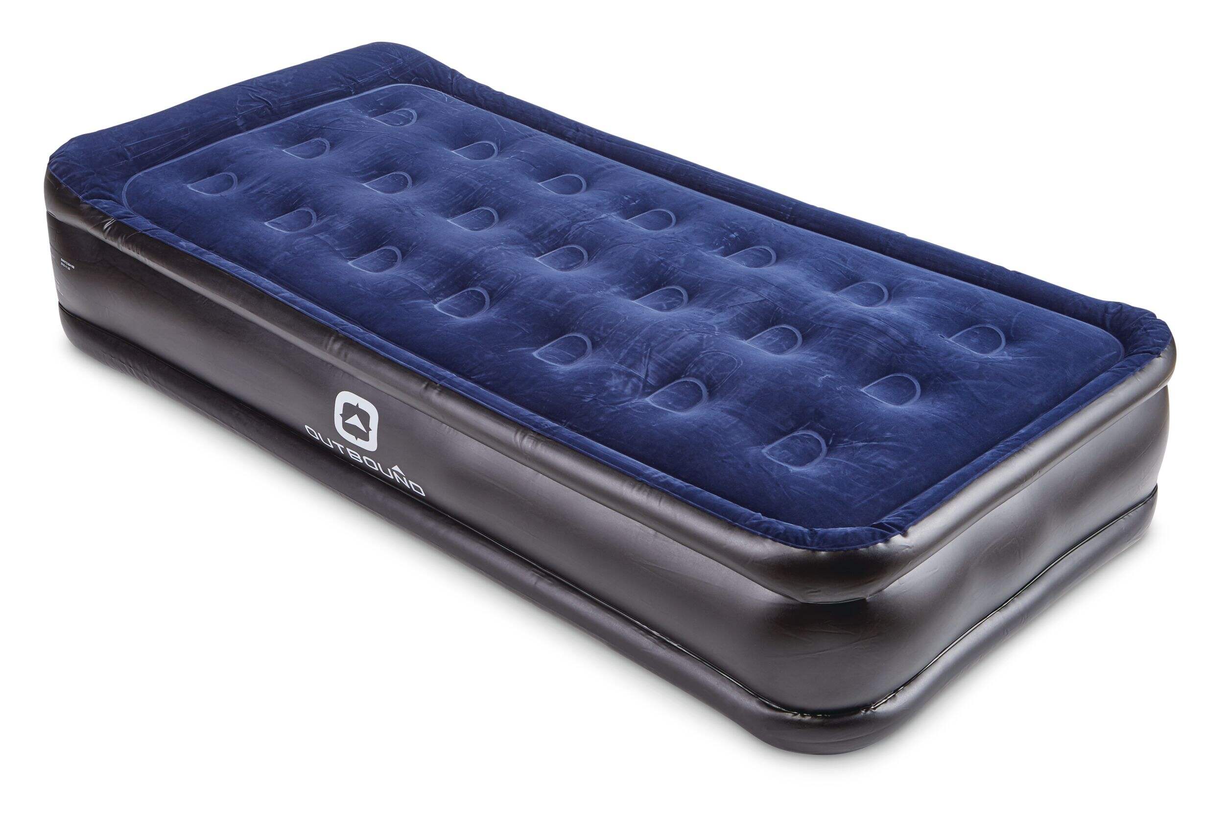Matelas pneumatique simple double hauteur Outbound, oreiller intégré et