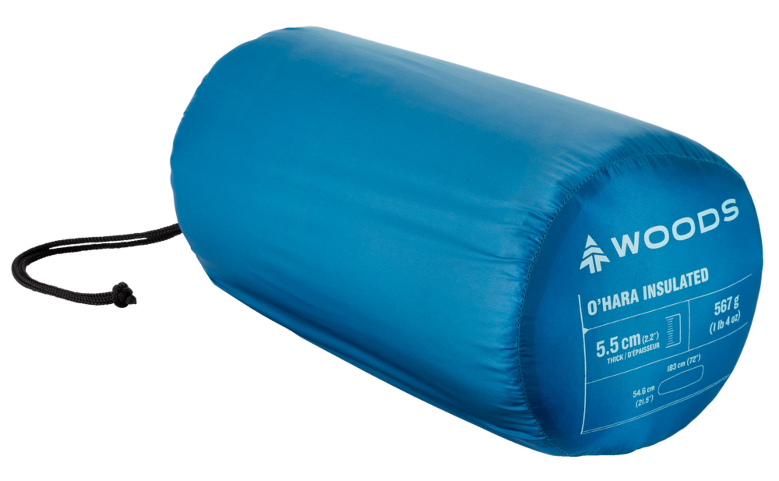 Woods O'Hara Expedition Revo Single Thermal Inflatable Camping Sleeping Pad/Air Mat with Bellows