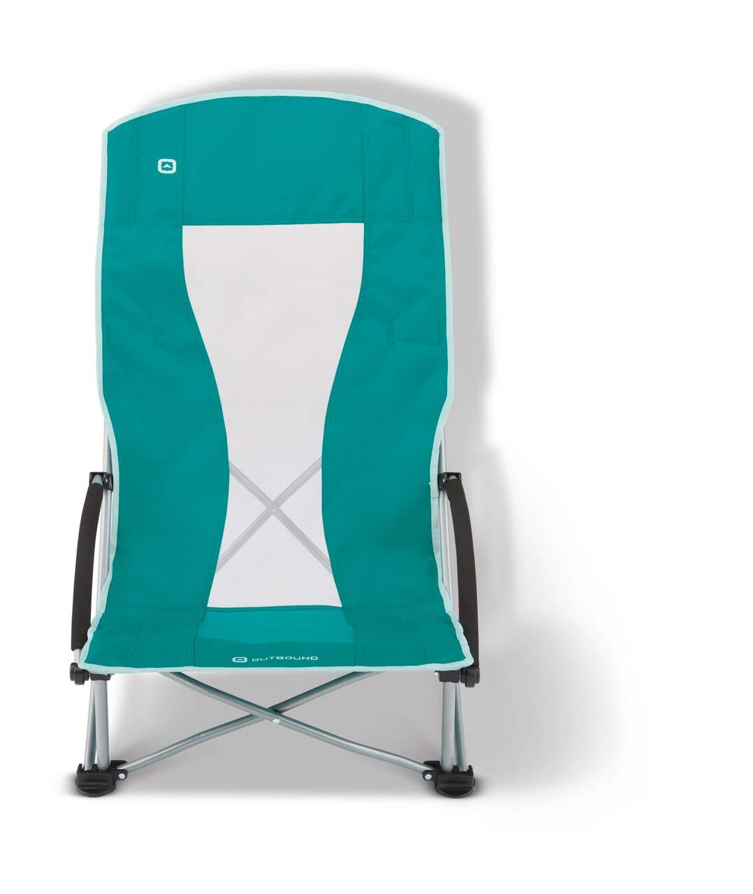 Outbound Venice Portable Folding Low-Profile Beach Chair w/ High Back &  Carry Bag