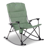 Chaise berçante de camping pliante portative et rembourrée Woods Kaslo avec porte-gobelet et étui de transport Front_Three_Fourths_Angled_Right