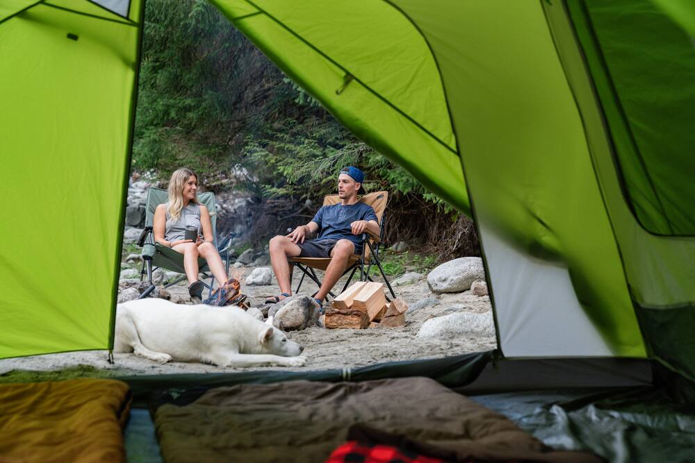 woods camping rocking chair